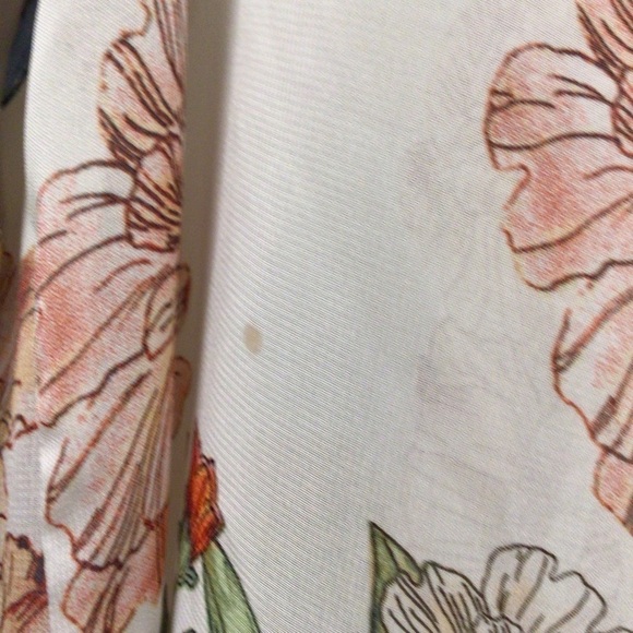 Womens Emory Park Open Front Kimono Floral Short Sleeves - Picture 5 of 8